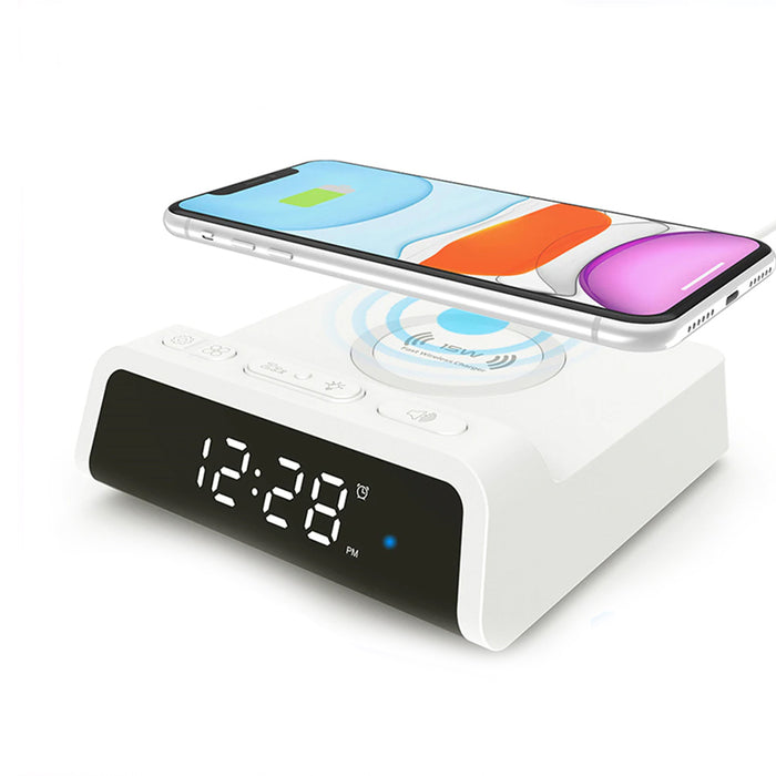 Digital Alarm Clock with Wireless Charging Pad for QI Devices_11