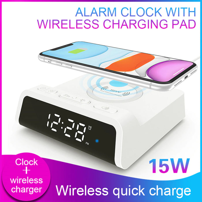 Digital Alarm Clock with Wireless Charging Pad for QI Devices_12