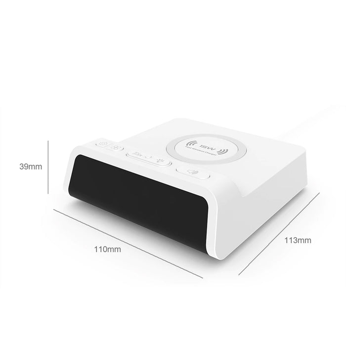 Digital Alarm Clock with Wireless Charging Pad for QI Devices_13