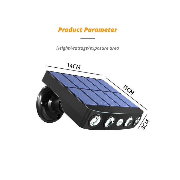 Solar Powered Motion Sensor LED Outdoor Wall Garden Light_10