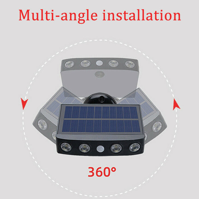 Solar Powered Motion Sensor LED Outdoor Wall Garden Light_2