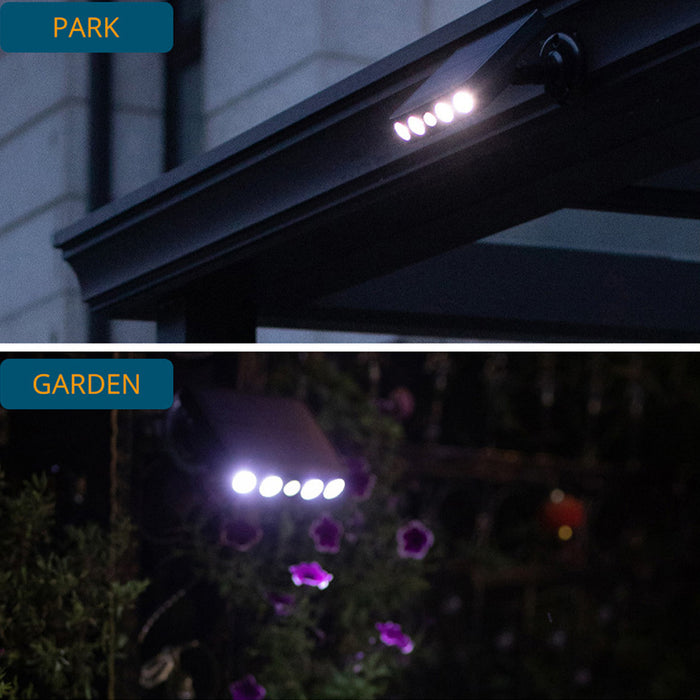 Solar Powered Motion Sensor LED Outdoor Wall Garden Light_5