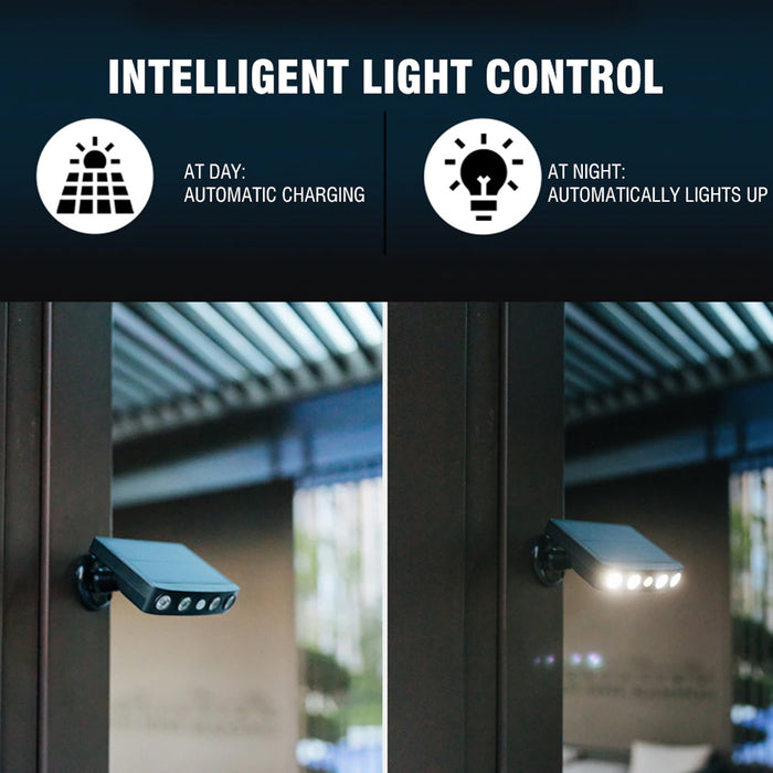 Solar Powered Motion Sensor LED Outdoor Wall Garden Light_7