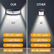 308 LED Human Body Induction Solar Powered Outdoor Lamp_5