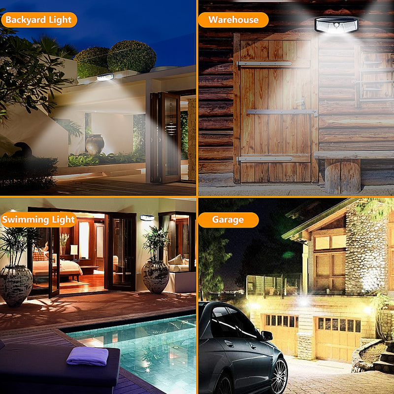 308 LED Human Body Induction Solar Powered Outdoor Lamp_10