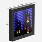 Pixel Bluetooth Photo Frame with Colorful LED Light Wall Clock_9