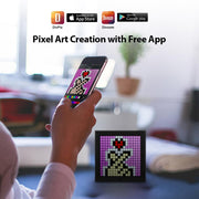Pixel Bluetooth Photo Frame with Colorful LED Light Wall Clock_11