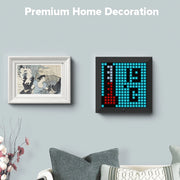Pixel Bluetooth Photo Frame with Colorful LED Light Wall Clock_6