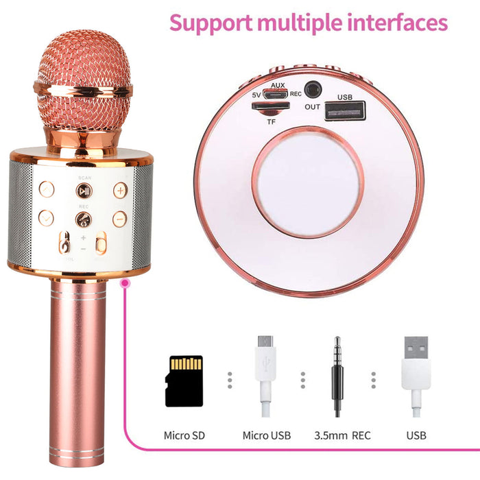 Portable Rechargeable Wireless Bluetooth Karaoke Microphone_1