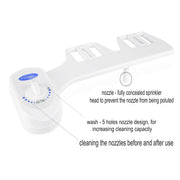 Three-Way Valve Non-Electric Fresh Water Luxury Toilet Bidet_8