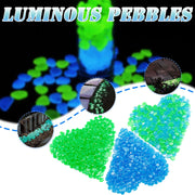 Solar Powered Glow in the Dark Garden Pebbles Garden Décor_2