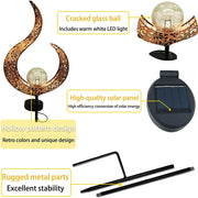 1 Pc Garden Décor Outdoor Solar Powered Hollow Flame Light_8
