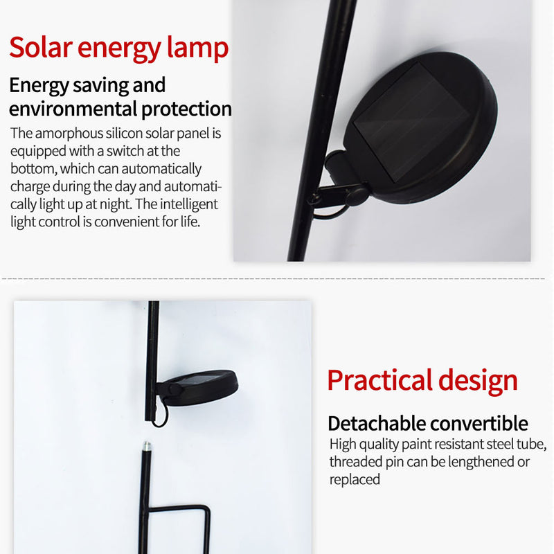 1 Pc Garden Décor Outdoor Solar Powered Hollow Flame Light_4