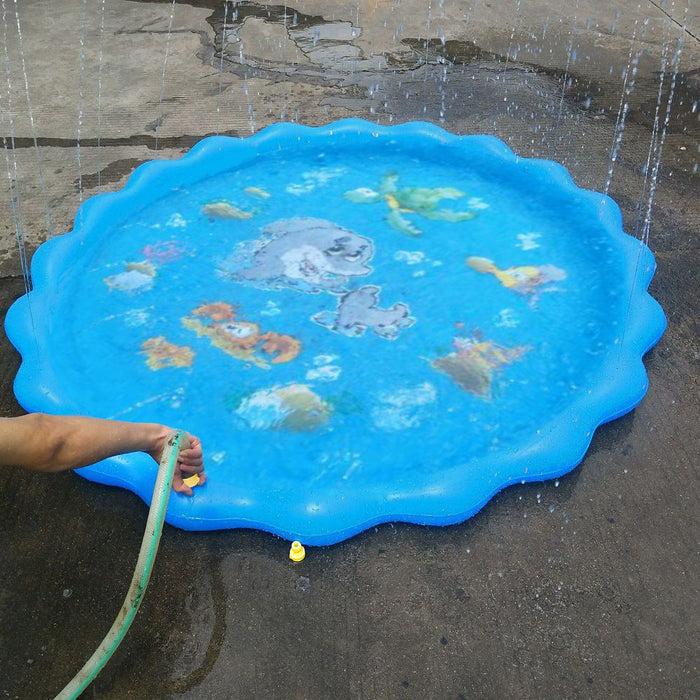 Durable Outdoor Inflatable Sprinkler Water Mat for Kids_4