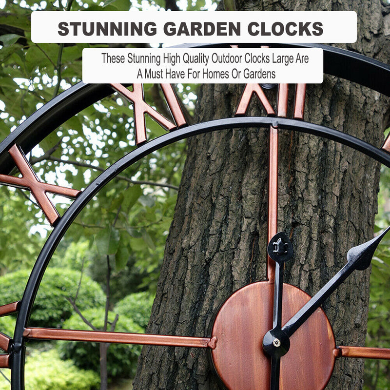 Roman Numeral Vintage Battery-Operated Antique Style Wall Clock_6
