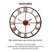 Roman Numeral Vintage Battery-Operated Antique Style Wall Clock_10