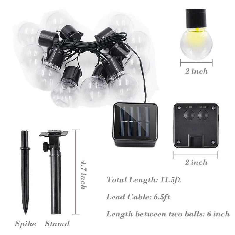 LED Outdoor Garden Solar Powered String Lights Plug-in LED Balls_5