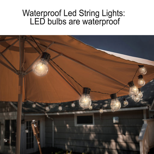 LED Outdoor Garden Solar Powered String Lights Plug-in LED Balls_8