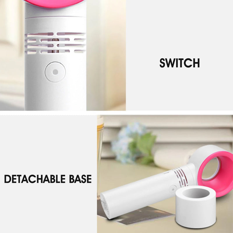 3 Speed Portable Bladeless Handheld Rechargeable Fan_8