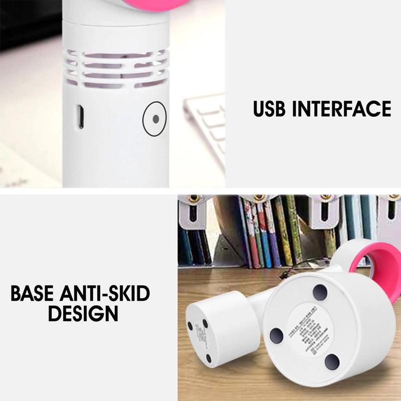 3 Speed Portable Bladeless Handheld Rechargeable Fan_9