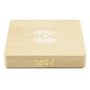 Portable Wireless Wooden Charging Pad and Digital Alarm Clock_9