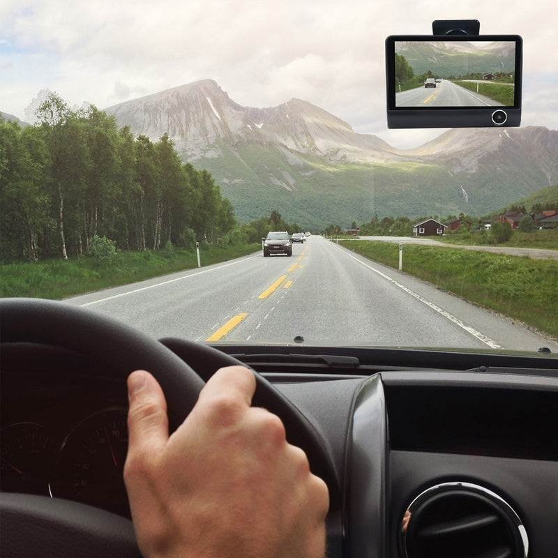 HD Front Rear & Interior Three Lens Car Dashboard Camera_10