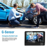 HD Front Rear & Interior Three Lens Car Dashboard Camera_4