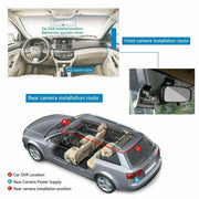 HD Front Rear & Interior Three Lens Car Dashboard Camera_7