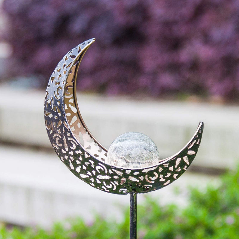 Crescent Hollow Half Moon Solar Powered Stake Lights_1
