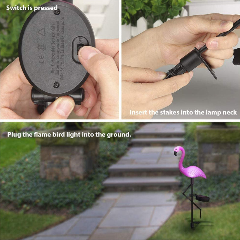 Flamingo Garden LED Stake Solar Powered Decorative Light_9