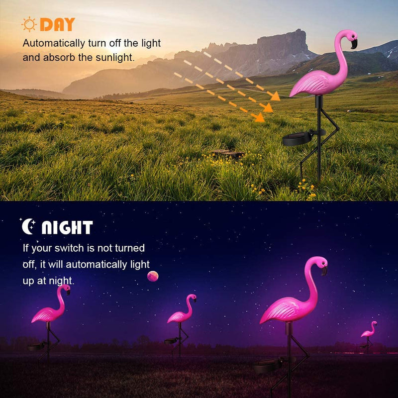 Flamingo Garden LED Stake Solar Powered Decorative Light_10