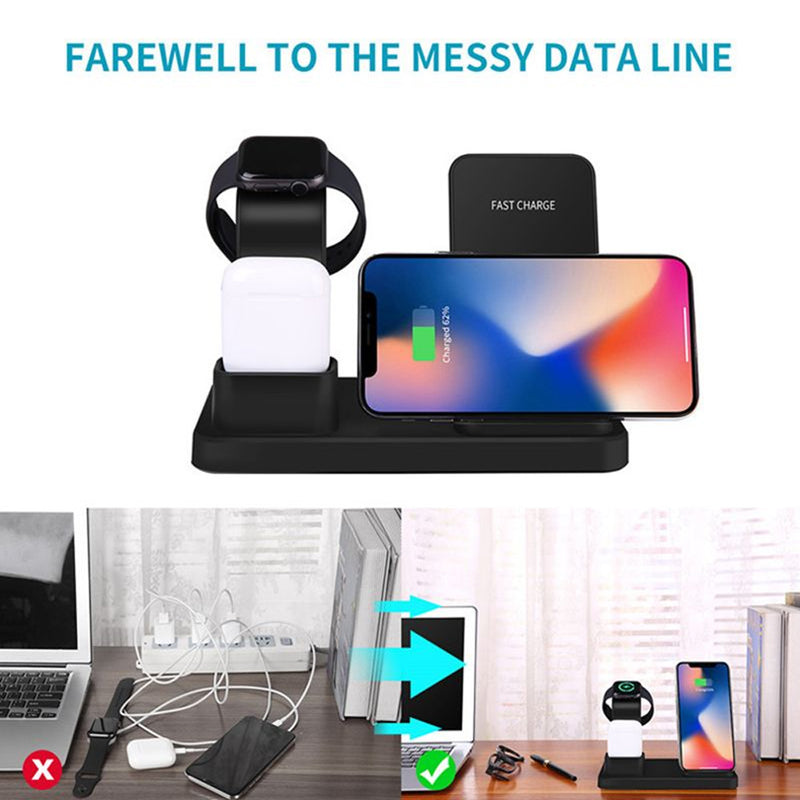 3-in-1 Fast Charging Wireless Mobile Phone Charging Station_5