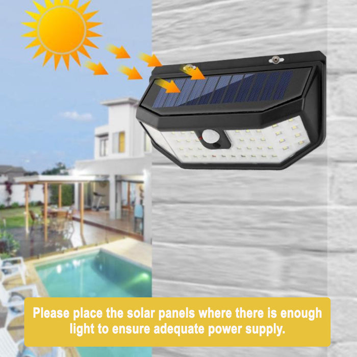 Outdoor Solar Powered Motion Sensor Wide Angled LED Lights_8