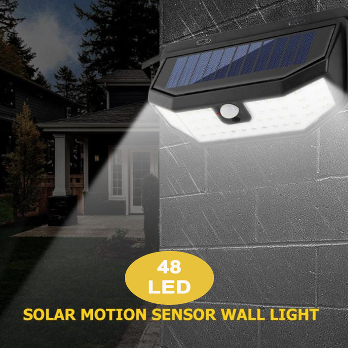 Outdoor Solar Powered Motion Sensor Wide Angled LED Lights_10