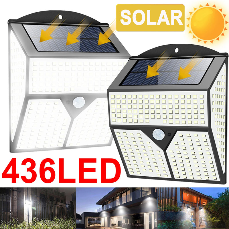 PIR Motion Sensor Solar Powered Outdoor LED Garden Lights_9