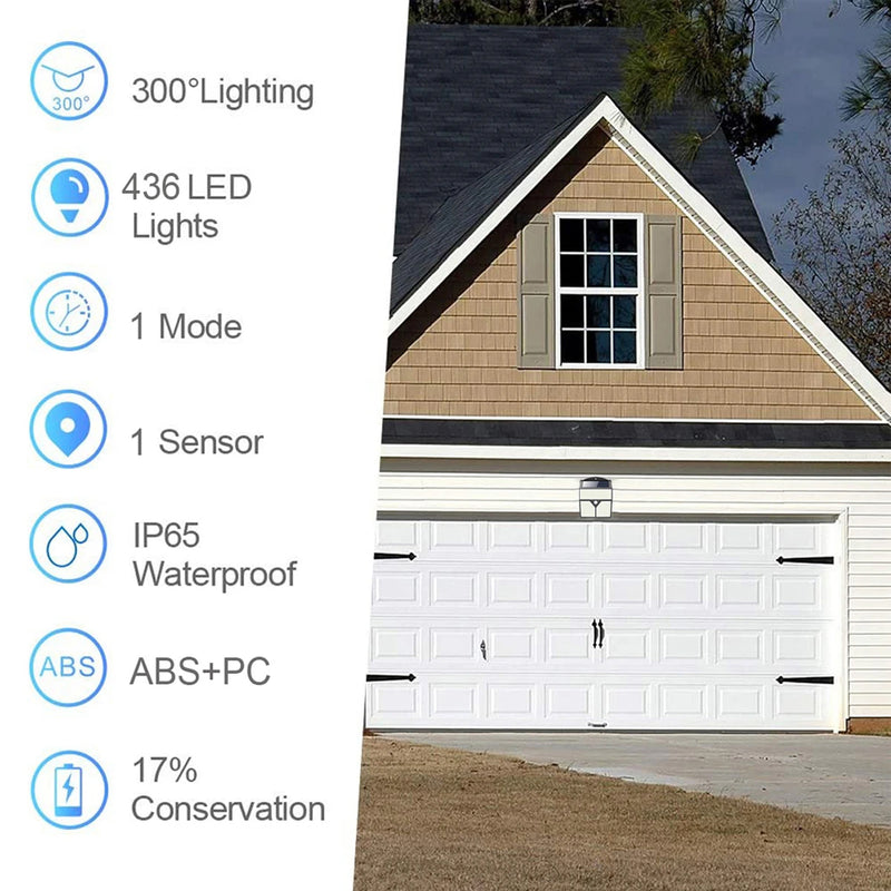 PIR Motion Sensor Solar Powered Outdoor LED Garden Lights_10