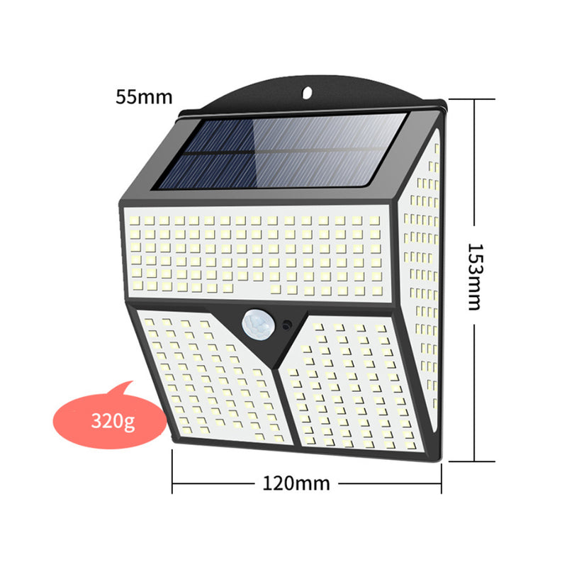 PIR Motion Sensor Solar Powered Outdoor LED Garden Lights_8