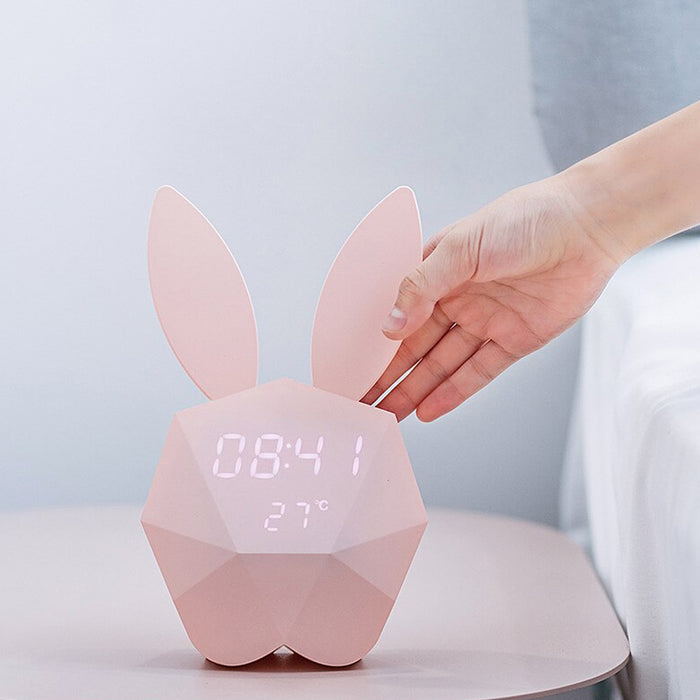 Geometrical Smart Rabbit Musical Motion Sensor Alarm Clock_16