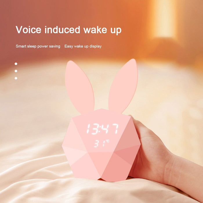 Geometrical Smart Rabbit Musical Motion Sensor Alarm Clock_18