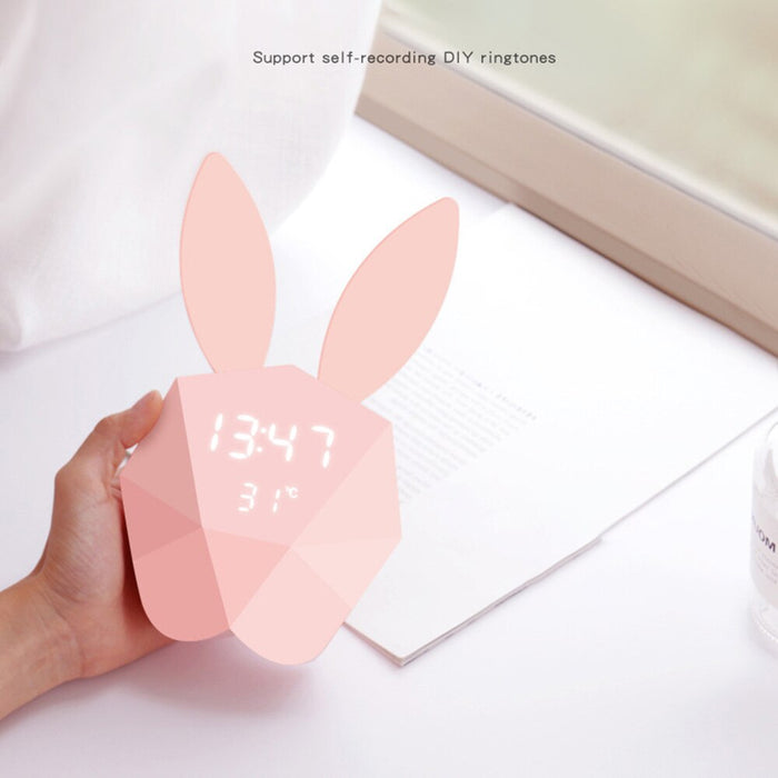 Geometrical Smart Rabbit Musical Motion Sensor Alarm Clock_7