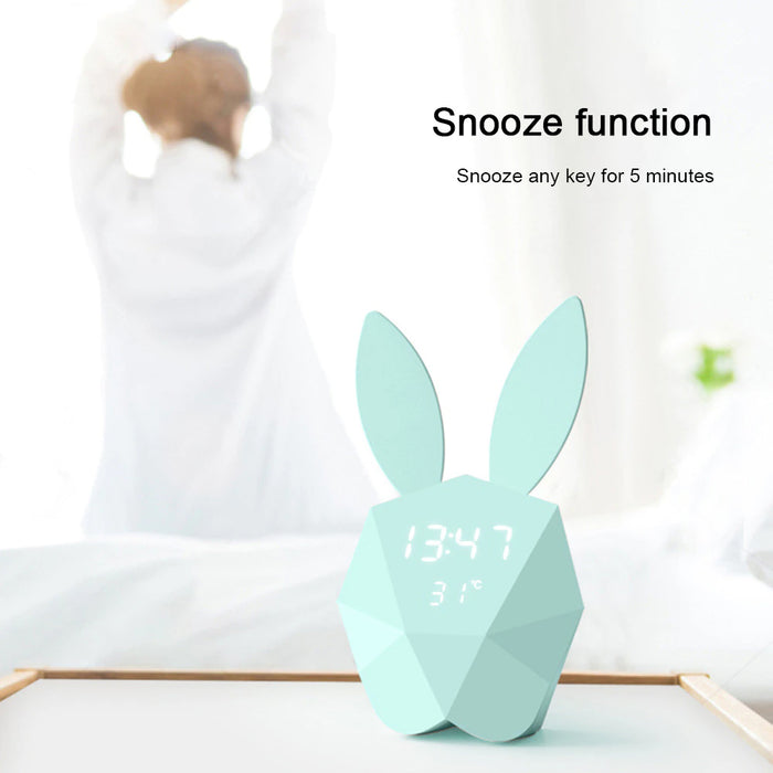Geometrical Smart Rabbit Musical Motion Sensor Alarm Clock_11