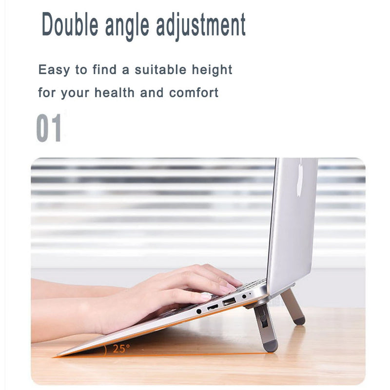 Ergonomic Foldable Aluminum Laptop Cooling Stand and Holder_15