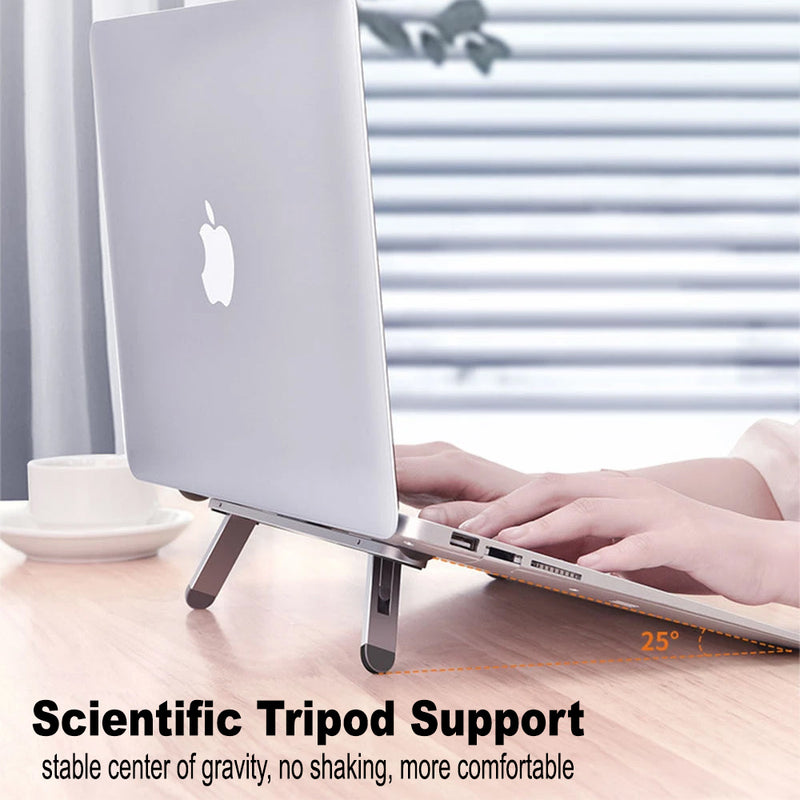 Ergonomic Foldable Aluminum Laptop Cooling Stand and Holder_1