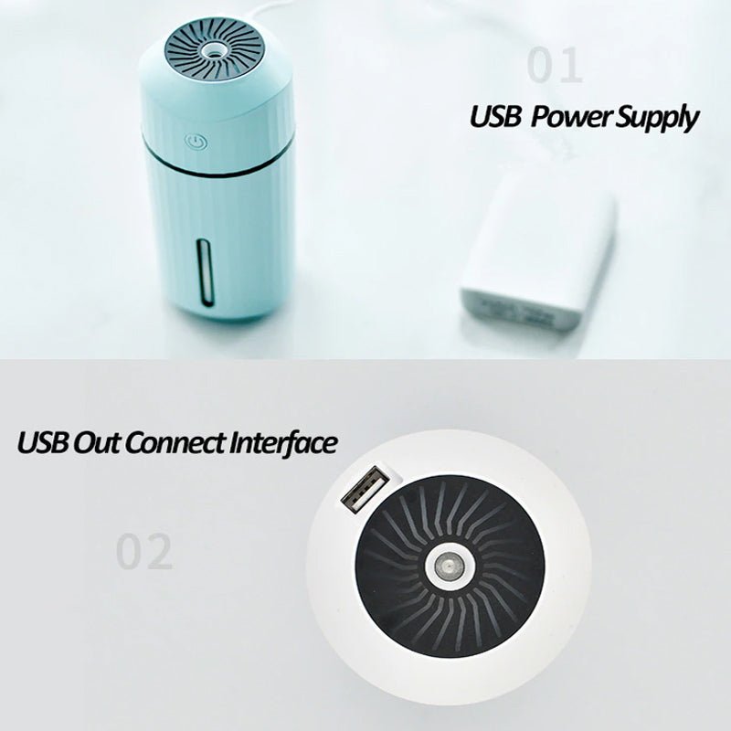 320ml Ultrasonic Car Air Humidifier Scent Diffuser and Hydrator_14