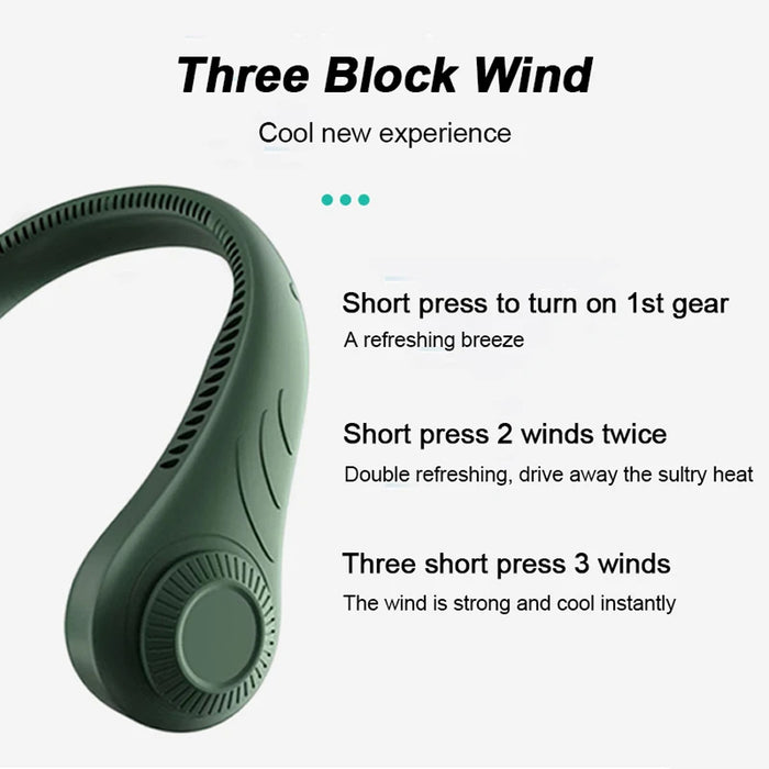 Portable Handsfree Bladeless Rechargeable Hanging Neck Fan_9