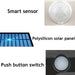 150/160LEDs COB Solar Light Outdoor PIR Motion Sensor Wall Lamp_7