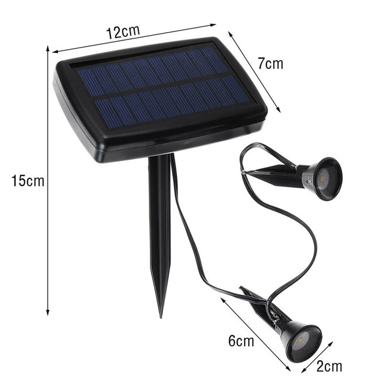 10 pcs Solar Powered Outdoor Spot Light Landscape Light Lamp_11