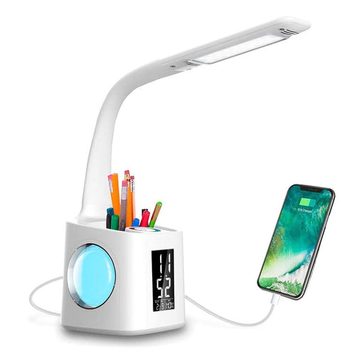 Multifunctional LED Dimmable Desk Lamp with Charging Port_0
