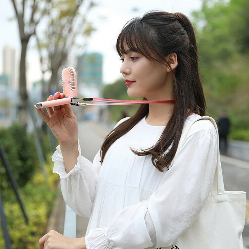 Portable Folding USB Rechargeable Mini Hanging Neck Fan_20