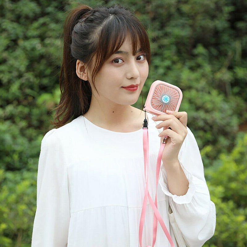 Portable Folding USB Rechargeable Mini Hanging Neck Fan_21